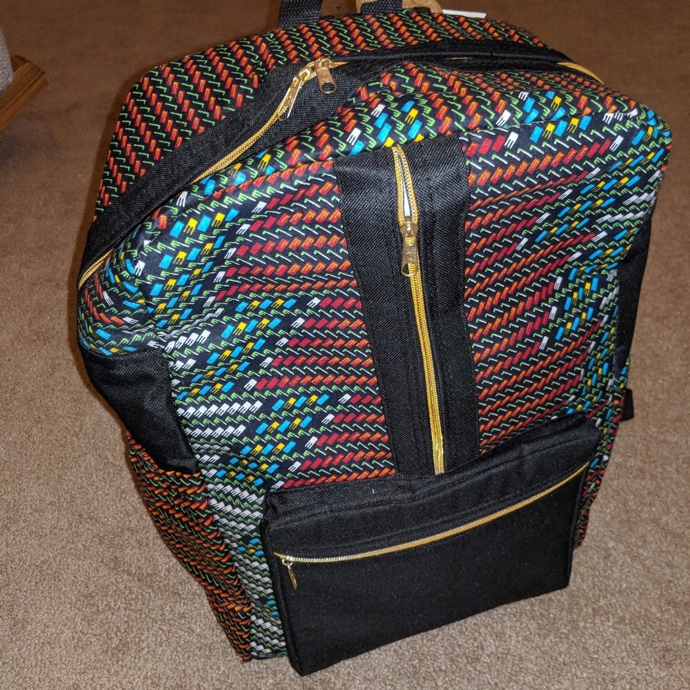 Beautiful Homemade African Fabric Backpack